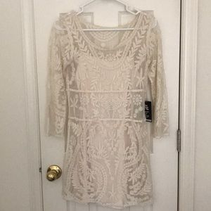 Express long sleeve lace dress size xs